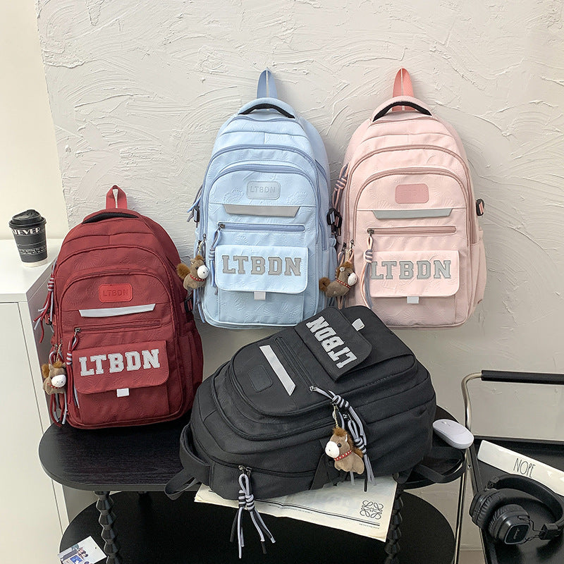 Moderne Texturierte Freizeit Rucksack Karnz