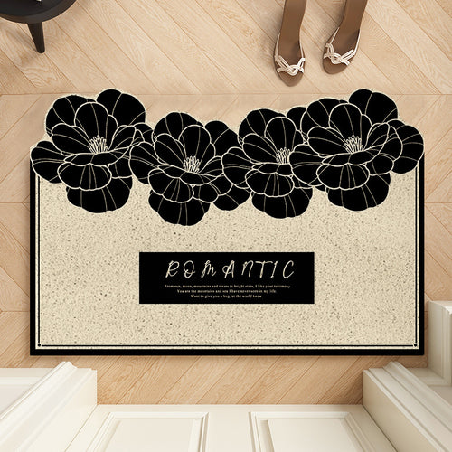 Vintage Floral Decorative Welcome Mat