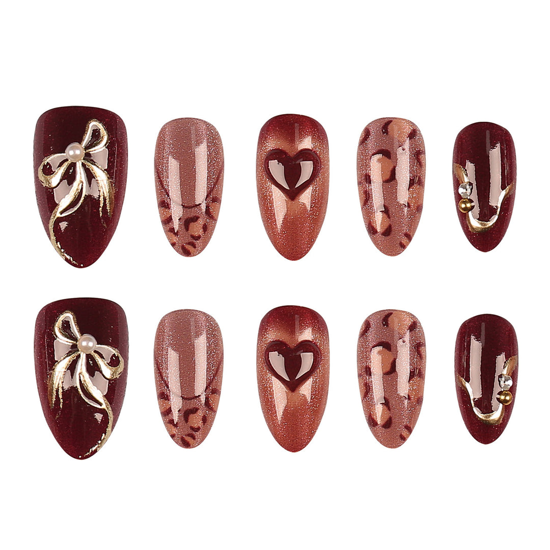 Dekoratives Elegantes Nagelkunst Set