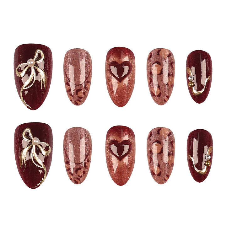 Dekoratives Elegantes Nagelkunst Set