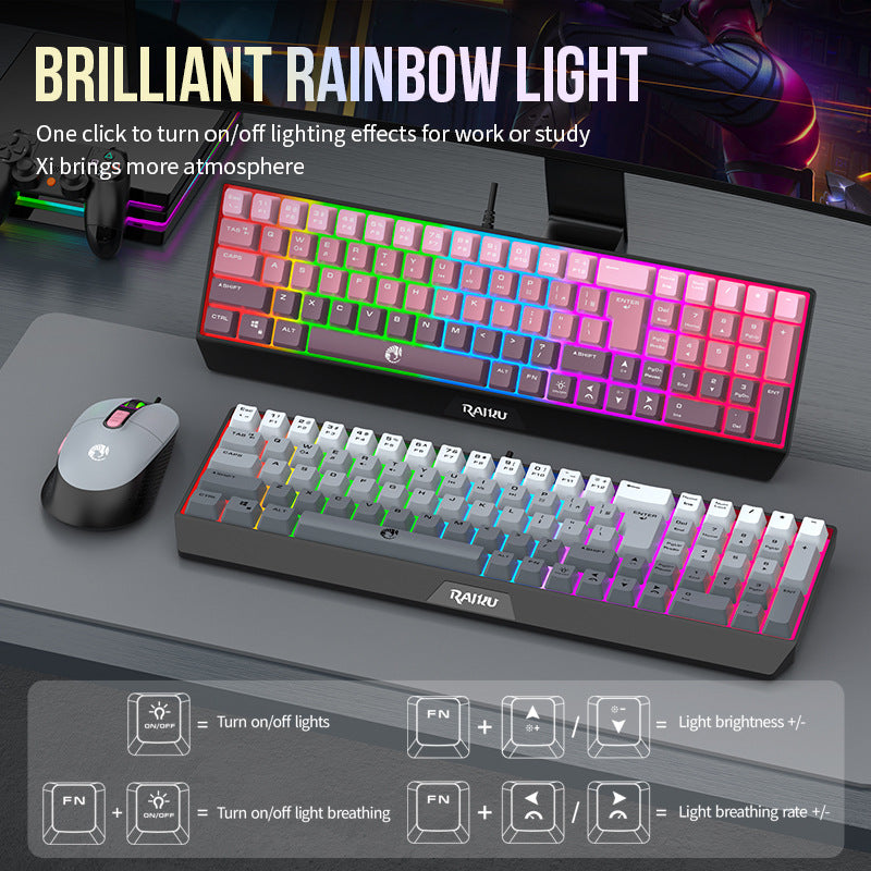 Ergonomische RGB Gaming-Tastatur Karnz