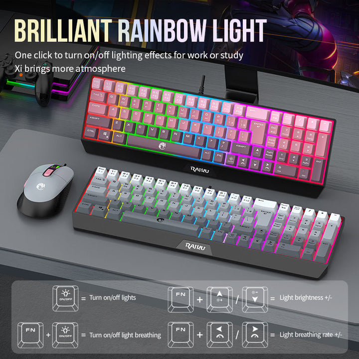 Ergonomische RGB Gaming-Tastatur Karnz