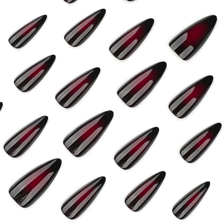 Kunstvolle Stiletto-Nägel mit ombre Effekt Karnz