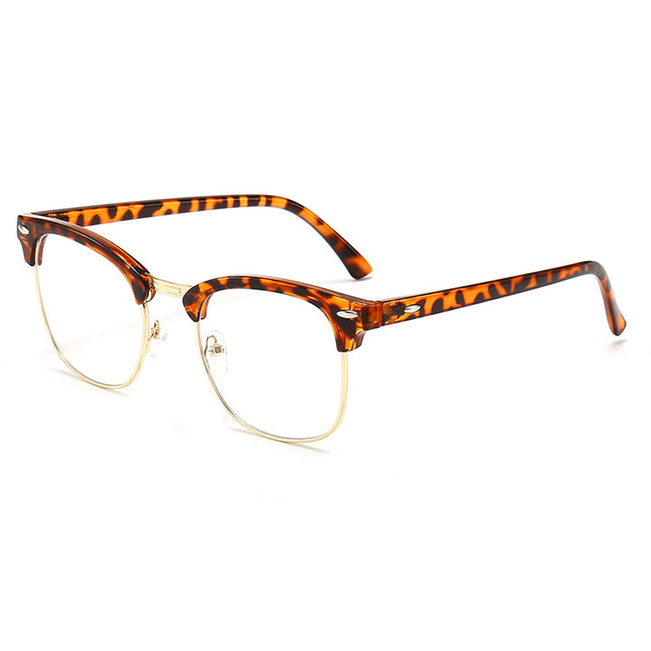 Damen modische Retro-Sonnenbrille mit metallischem Rahmen Karnz