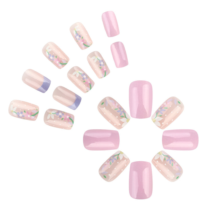 Blumen Kunst Press-On Nageldesign Karnz