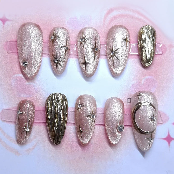 Dekoratives Cosmic Press-On Nail Set Karnz