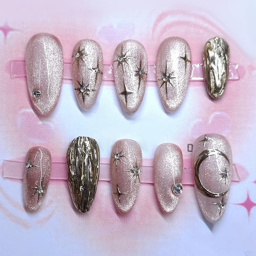 Dekoratives Cosmic Press-On Nail Set Karnz