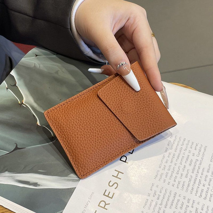 Premium Texturiertes Leder Kartenetui Karnz