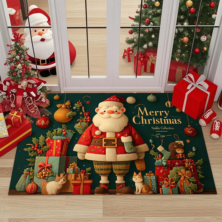 Festlicher, weihnachts thematischer dekorativer Fußmatte Karnz