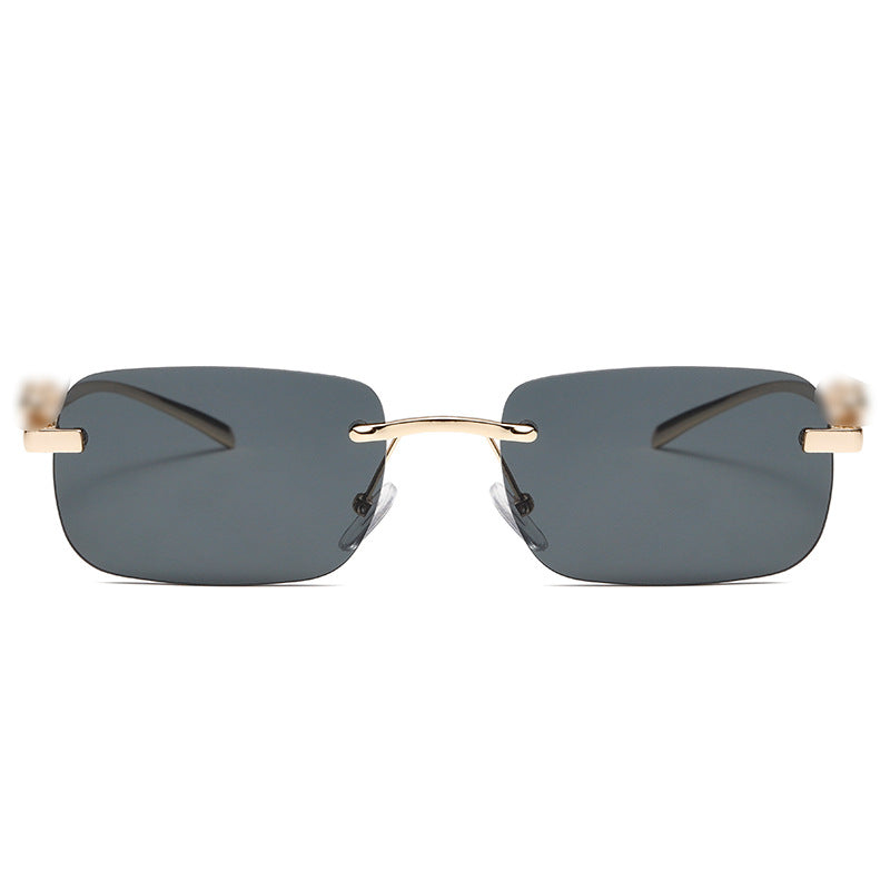 Damen stilvolle rechteckige Sonnenbrille Karnz