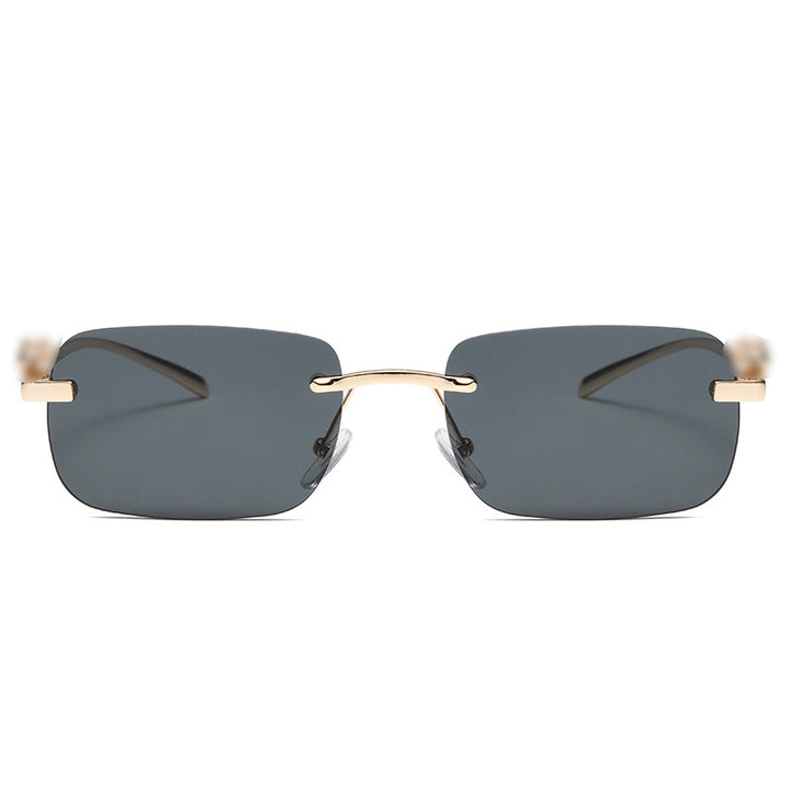 Damen stilvolle rechteckige Sonnenbrille Karnz