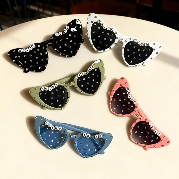 Braut-in-spe herzförmige Sonnenbrille Karnz
