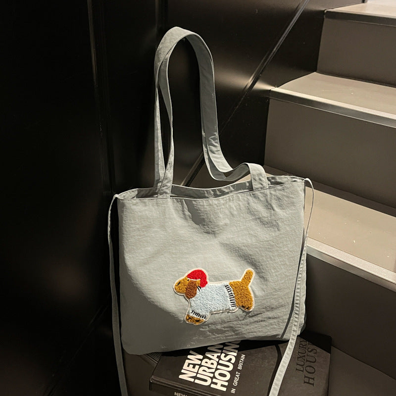 Niedliche Cartoon-Hund-Themen-Leinen-Tasche