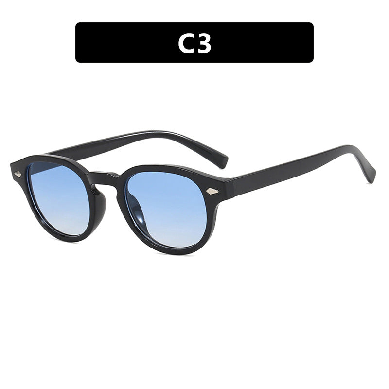 Damen runde Sonnenbrille mit elegantem Design und UV-Schutz Karnz