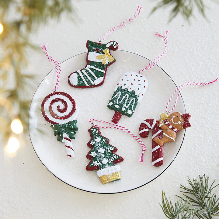 Verspielte Lebkuchen-Ornament