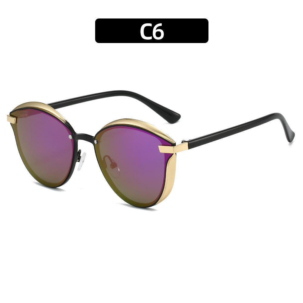 Damen Sonnenbrille mit luxuriösem Metallrahmen und harmonischer Kontur Karnz