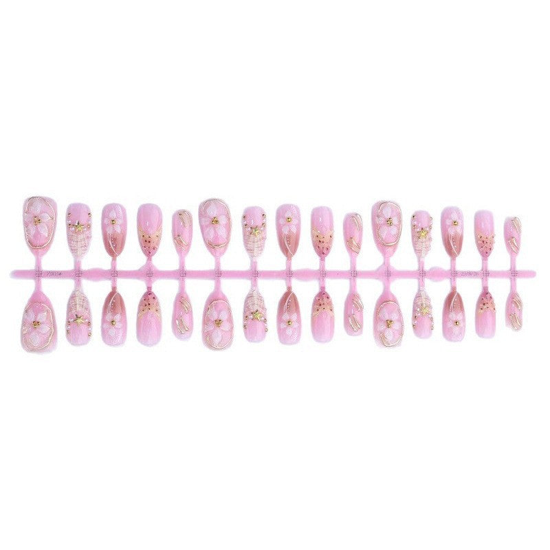 Künstlerisches Press-On-Nageldesign Karnz