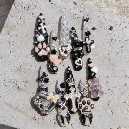 Künstlerisches Gothisches Nagelkunstset