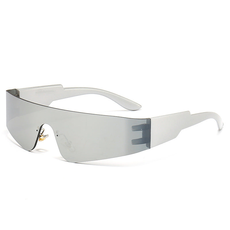 Damen Sportliche Sonnenbrille mit futuristischem Design Karnz