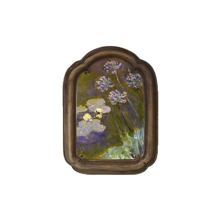 Dekoratives gerahmtes Blumenstillleben Kunstwerk