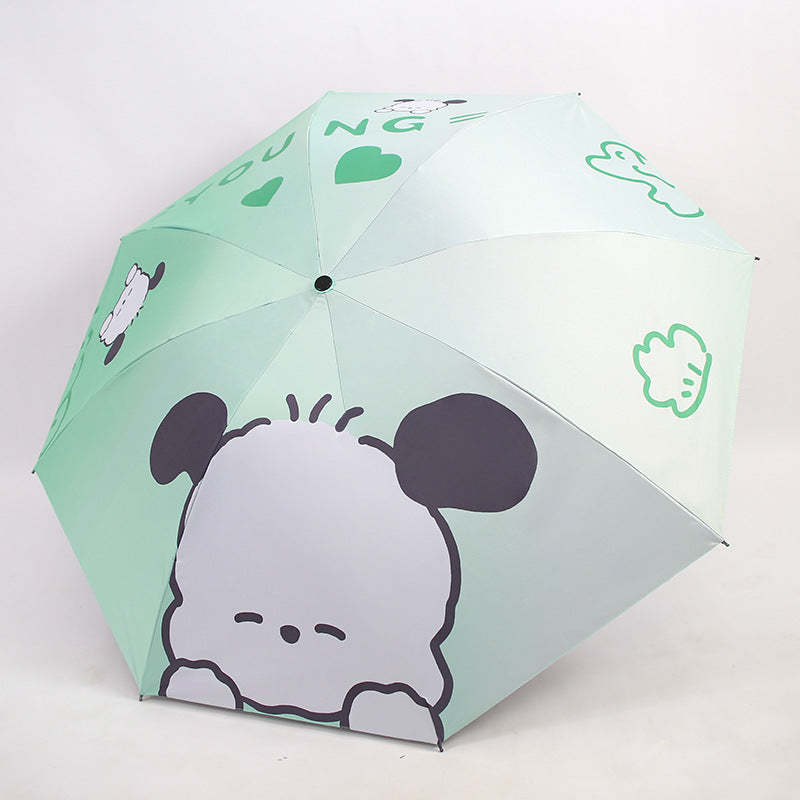 Damen Faltender Kinder-Regenschirm mit niedlichen Tiermotiven Karnz