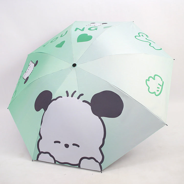 Damen Faltender Kinder-Regenschirm mit niedlichen Tiermotiven Karnz