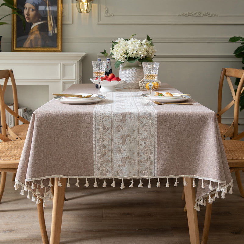 Elegante Kunsthandwerker Tischdecke