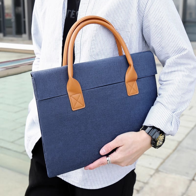 Moderne strukturierte Laptop-Tote-Bag Karnz