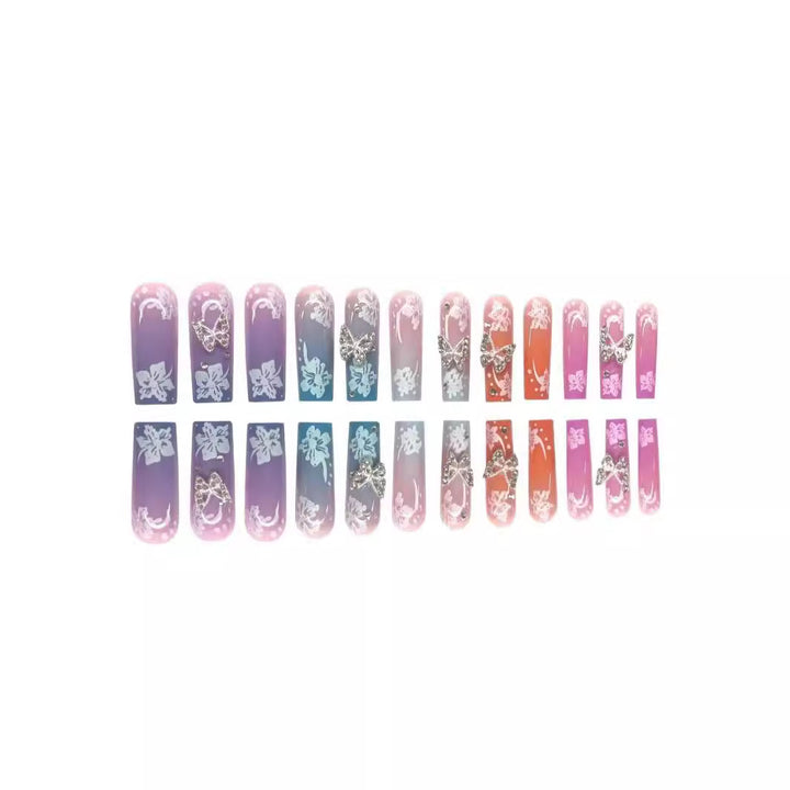 Premium Florale Acryl-Nagelverlängerungen Karnz