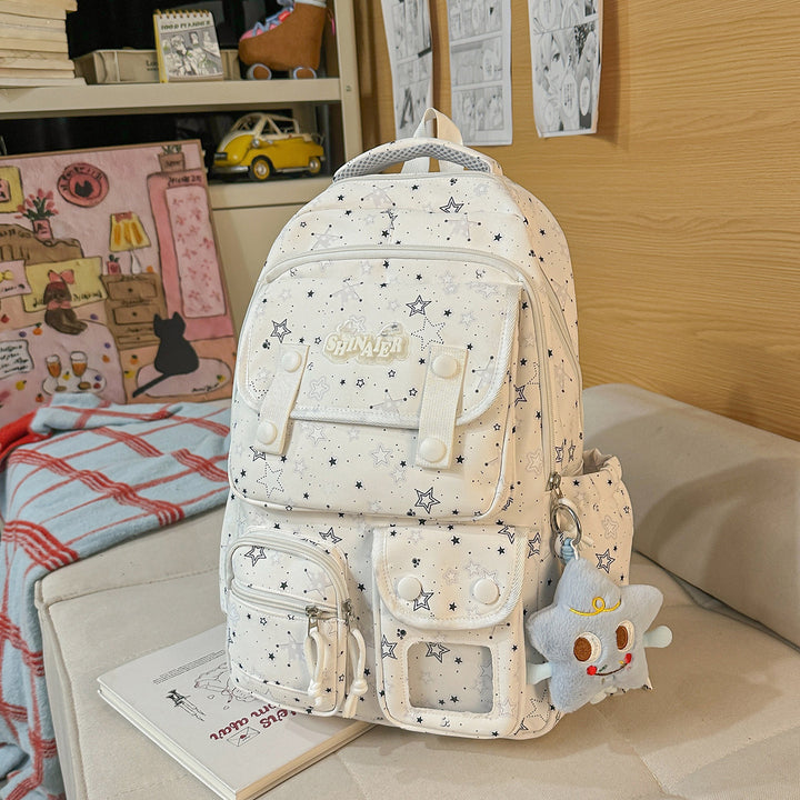 Stylischer Sternenmuster-Rucksack Karnz