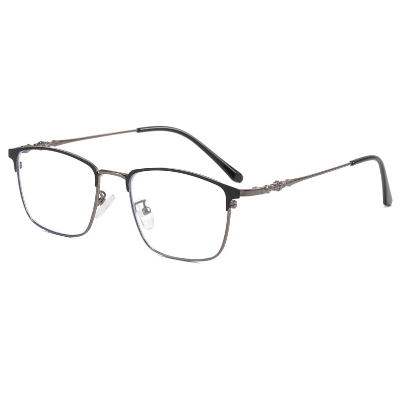 Damen modische quadratische Brille mit elegantem Metallrahmen Karnz