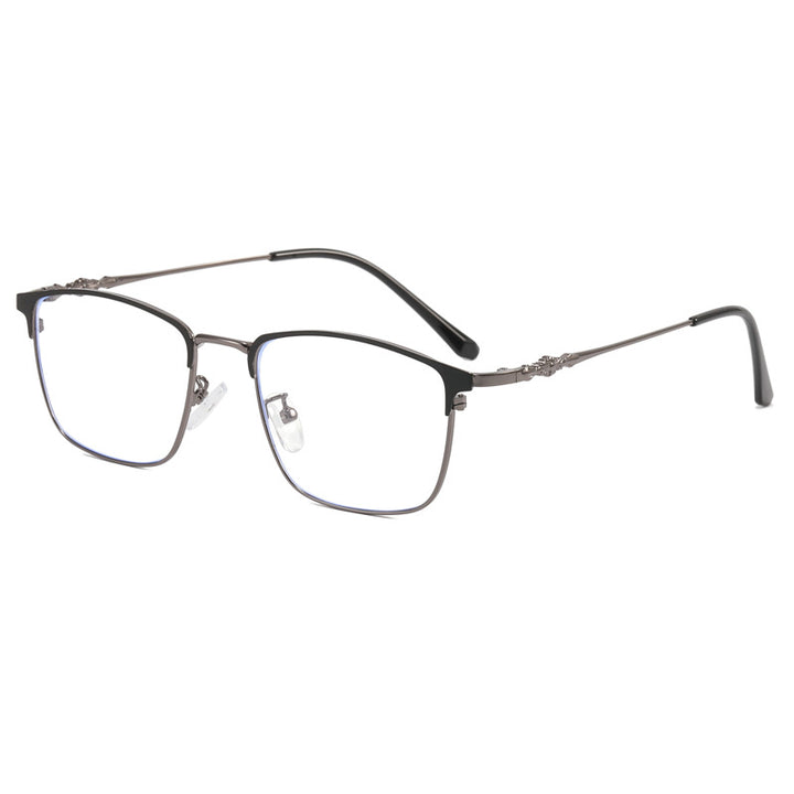 Damen modische quadratische Brille mit elegantem Metallrahmen Karnz