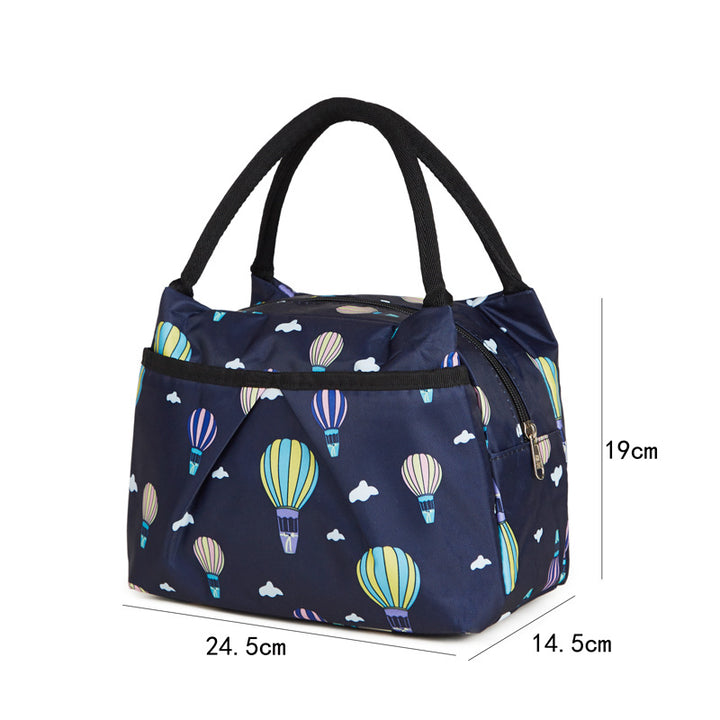 Blumige isolierte Lunch-Kühltasche Karnz