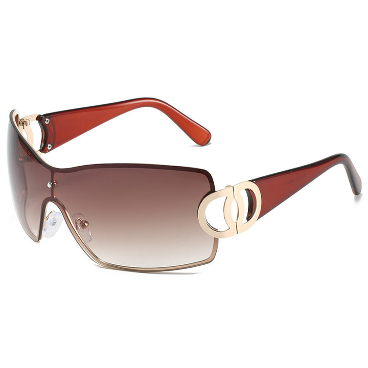 Stylische Chunky Quadratrahmen Sonnenbrillen Karnz