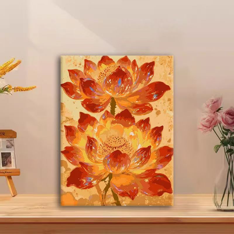 Blumenmuster Wandkunst Leinwanddruck Karnz