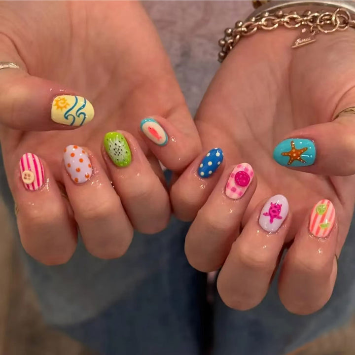 Kreatives Sommer-Thema Nagelkunst Set