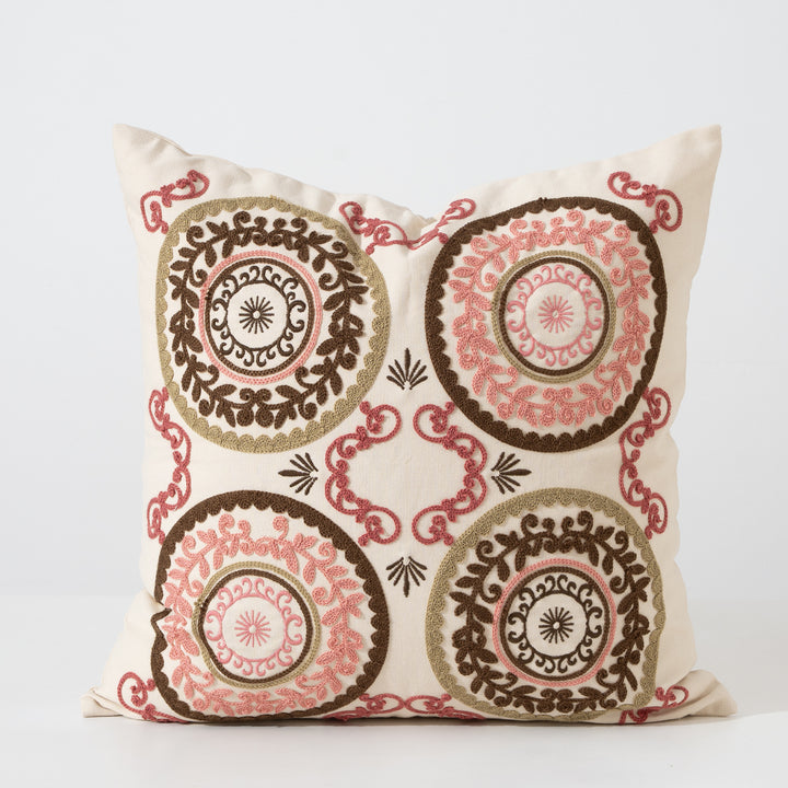 Rechteckiger Zierkissenbezug aus Jacquard mit ornamentaler Ikat‑Optik