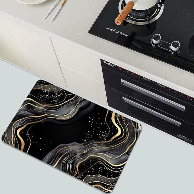 Luxuriöse Blättermuster Badematte