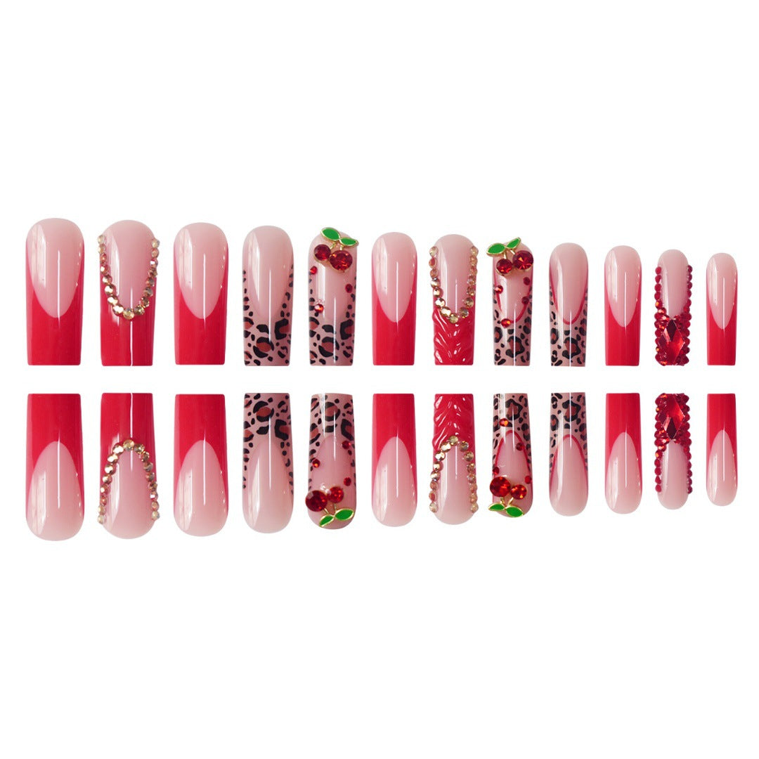 Floral Akzent Nagelkunst Verlängerungen Karnz
