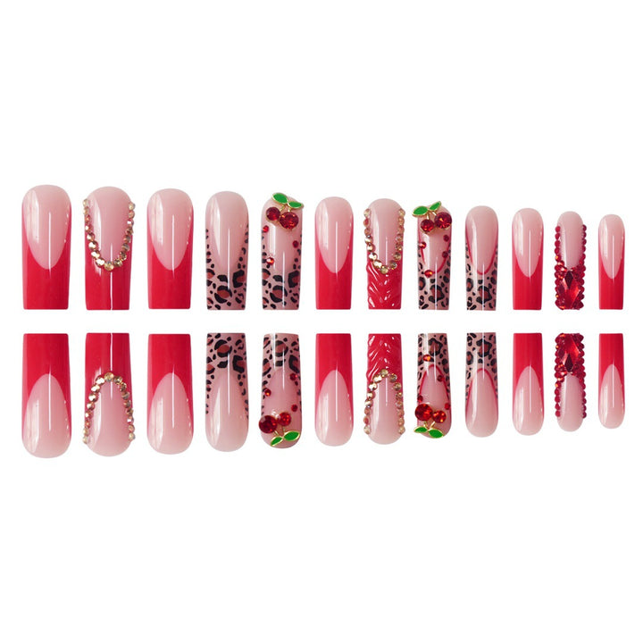 Floral Akzent Nagelkunst Verlängerungen Karnz