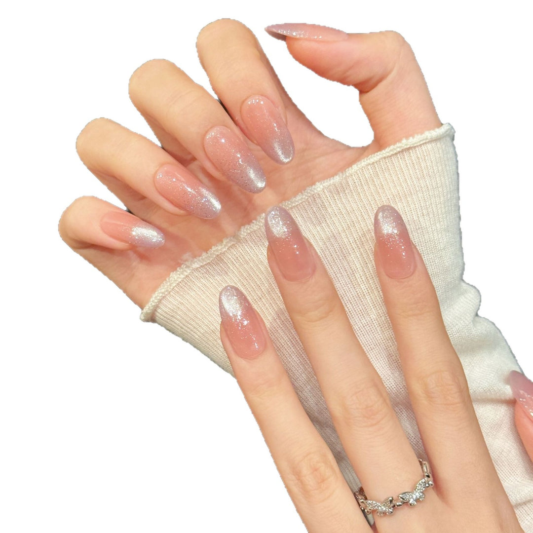 Ombre Glänzendes Press-On-Nagelset
