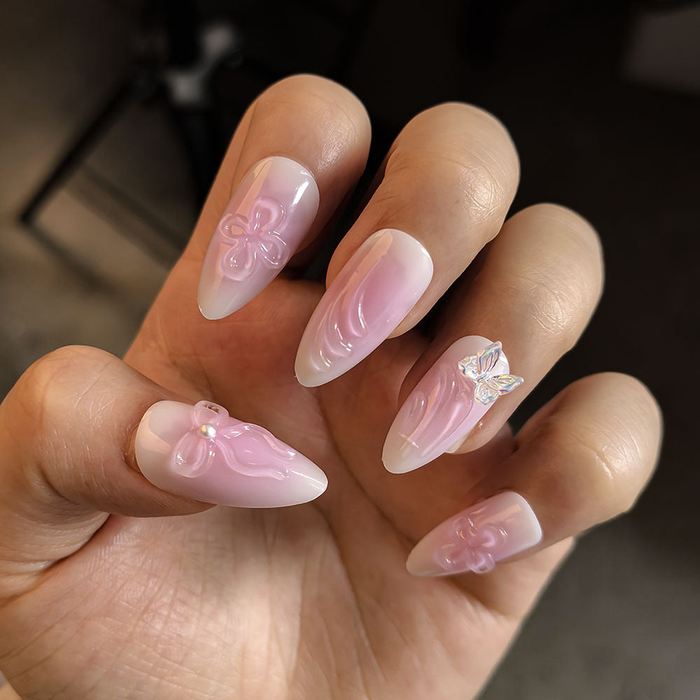 Elegantes Press-On-Nagelset Karnz