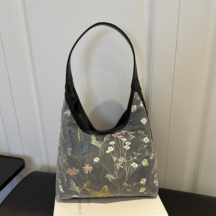 Elegante Schmetterlings-verzierte Schultertasche