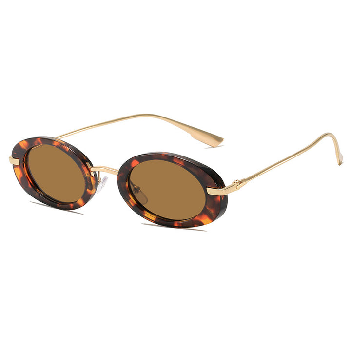 Elegante ovale Rahmen-Sonnenbrille Karnz