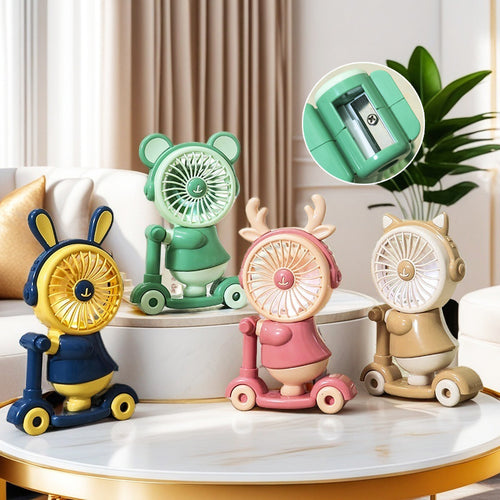 Damen Tragbarer Mini-Ventilator im kreativen Tierdesign Karnz