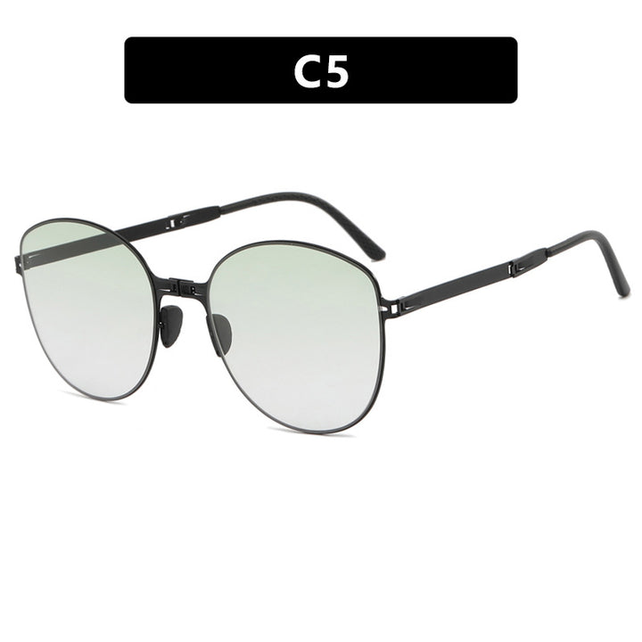 Damen trendige Oversized Sonnenbrille im futuristischen Design Karnz