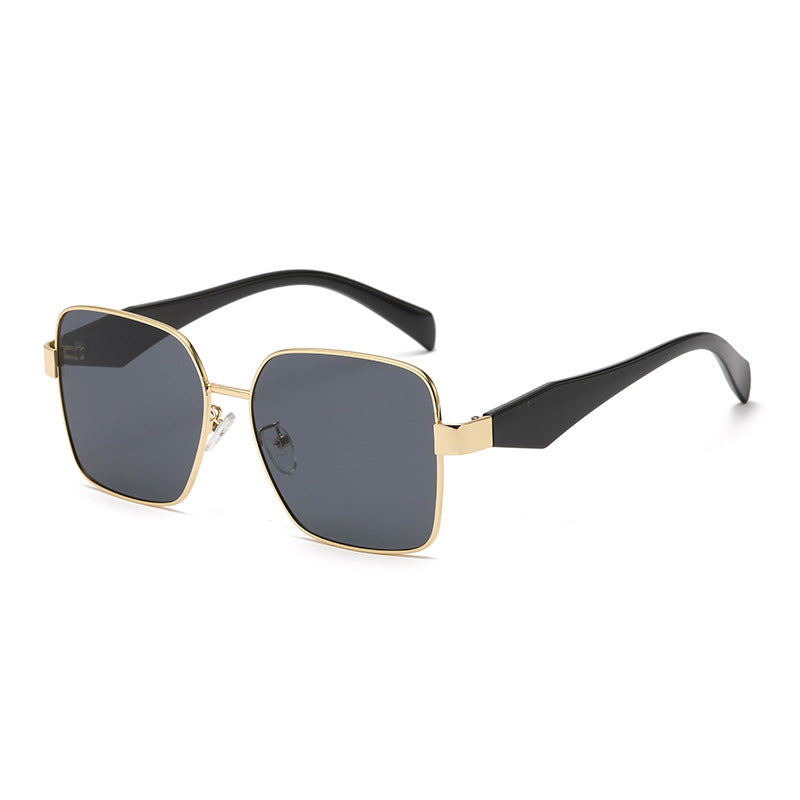 Damen stilvolle quadratische Sonnenbrille mit geschwungenem Rahmen Karnz