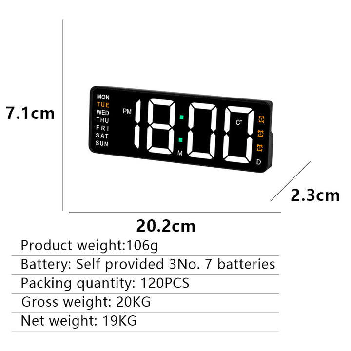 Digitaler Wanduhr Karnz