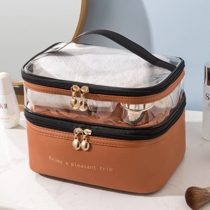 Dual-Layer Transparenter Kosmetik Organizer Karnz