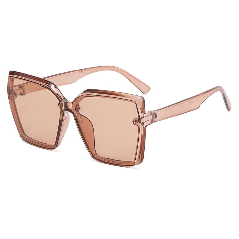 Damen Oversized Sonnenbrille mit modernem Schildpatt-Design Karnz